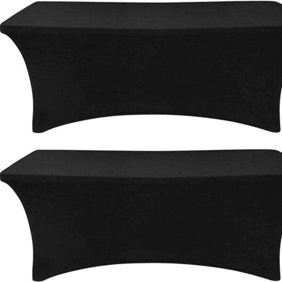 Separo Black Spandex Table Cover 8ft - Picture 1 of 1